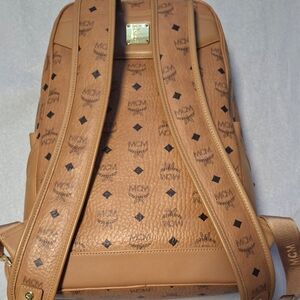 MCM Tan Leather Backpack